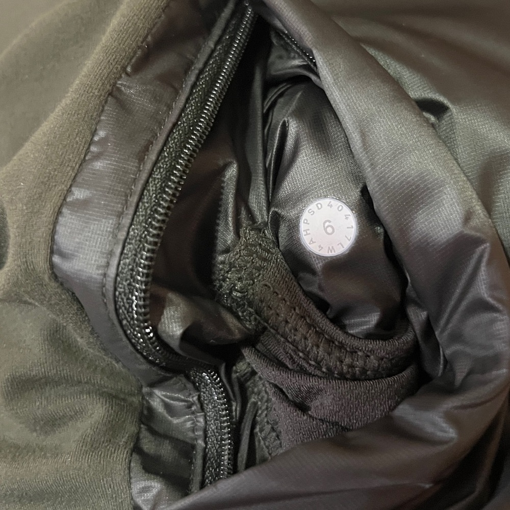 Lululemon | Down For A Run Jacket II Gator Green Zip Up Puffer Goose Down Size 6 - Picture 4 of 15